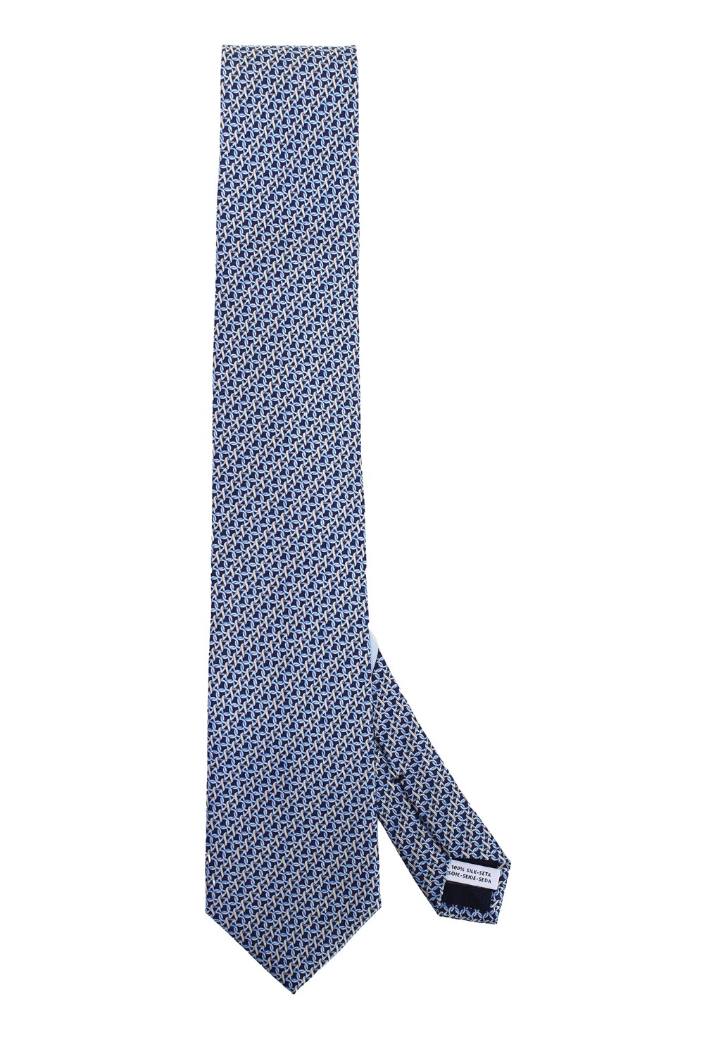 shop SALVATORE FERRAGAMO  Cravatta: Salvatore Ferragamo cravatta in seta stampa Gancini.
Larghezza al fondo 8 cm.
Composizione: 100% seta.
Made in Italia.. 350785 REGALE-757579 number 2746696